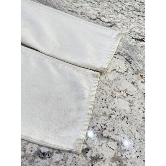 Goldsign Myra Straight Leg High Rise Jean Calla White Womens Size 28 - Picture 11 of 16
